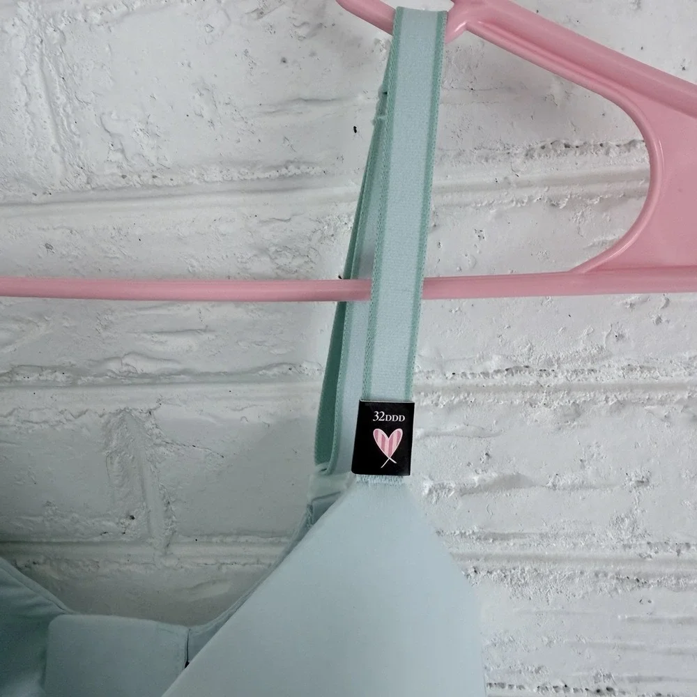 Victoria's Secret PINK Bra Women's 32DDD Lightly Lined Full‎ Coverage Smooth Blu